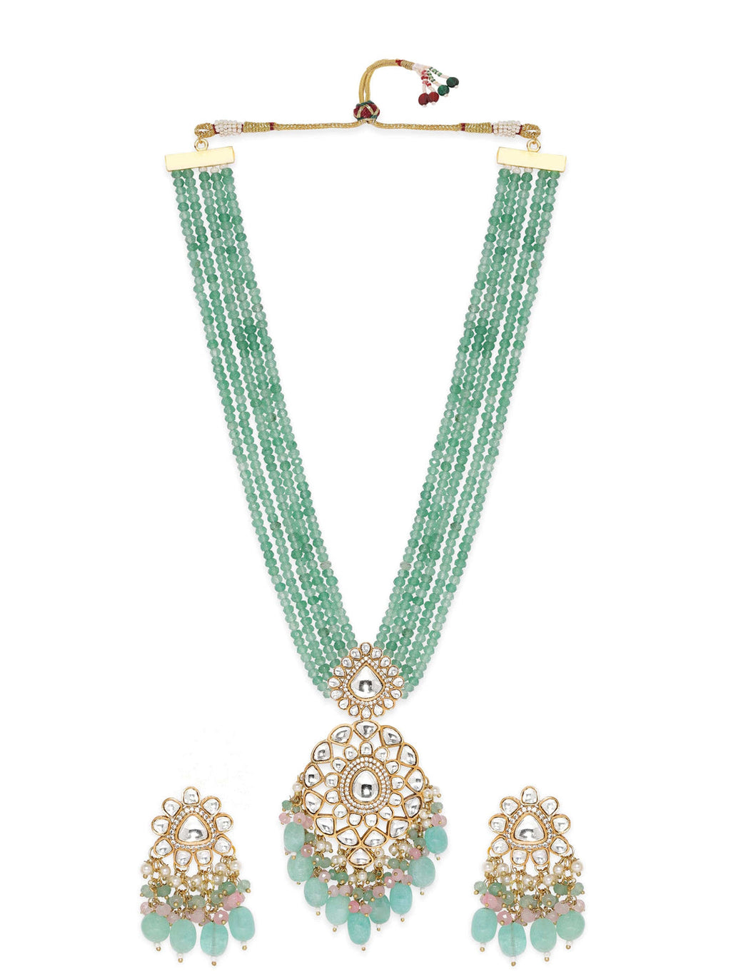 Gold plated Goddess Lakshmi handcrafted Temple Chandbali stud earring