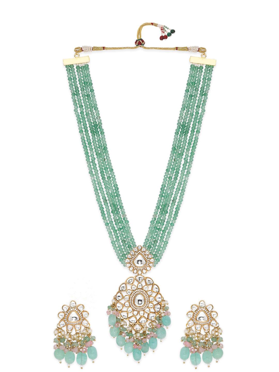 Gold plated Goddess Lakshmi handcrafted Temple Chandbali stud earring