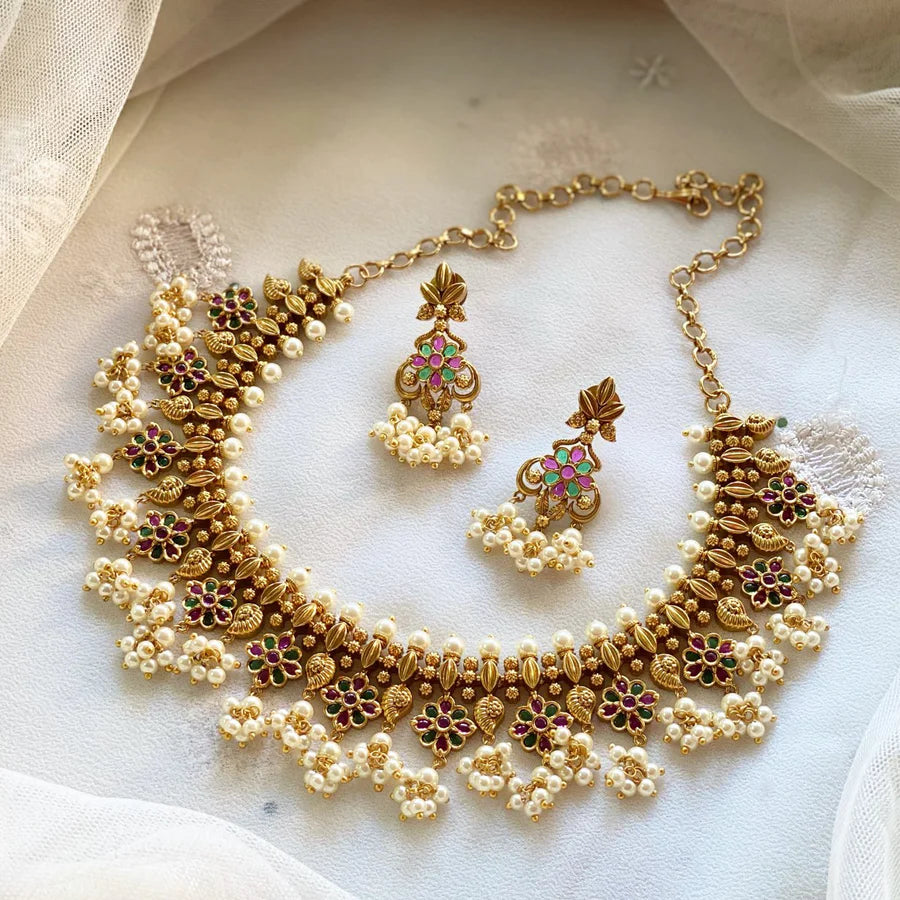 Kemp floral leaf paisley short set