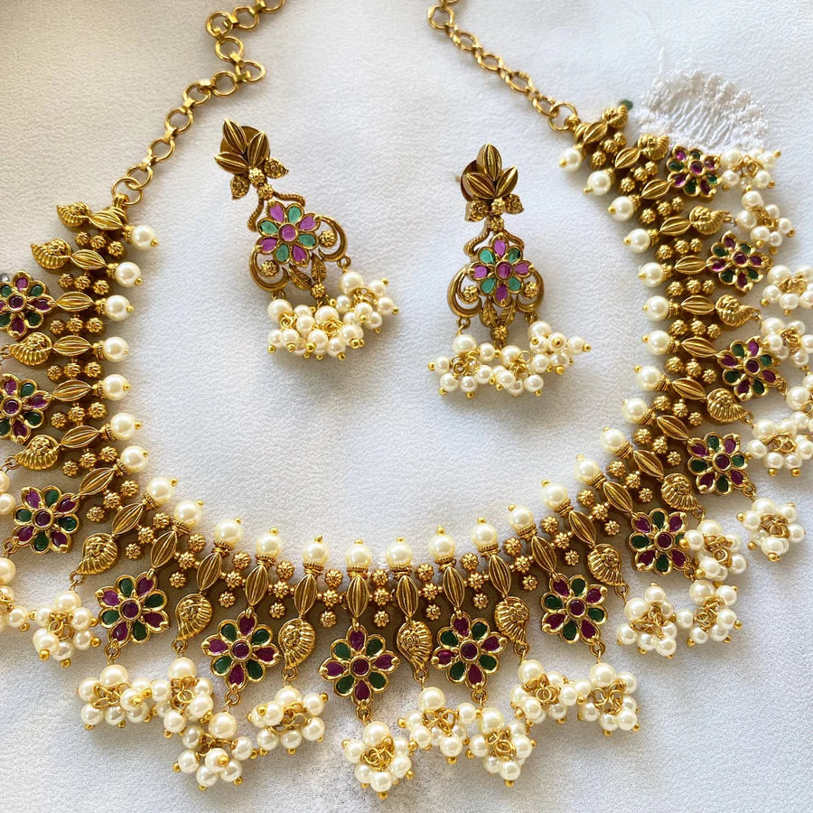 Kemp floral leaf paisley short set