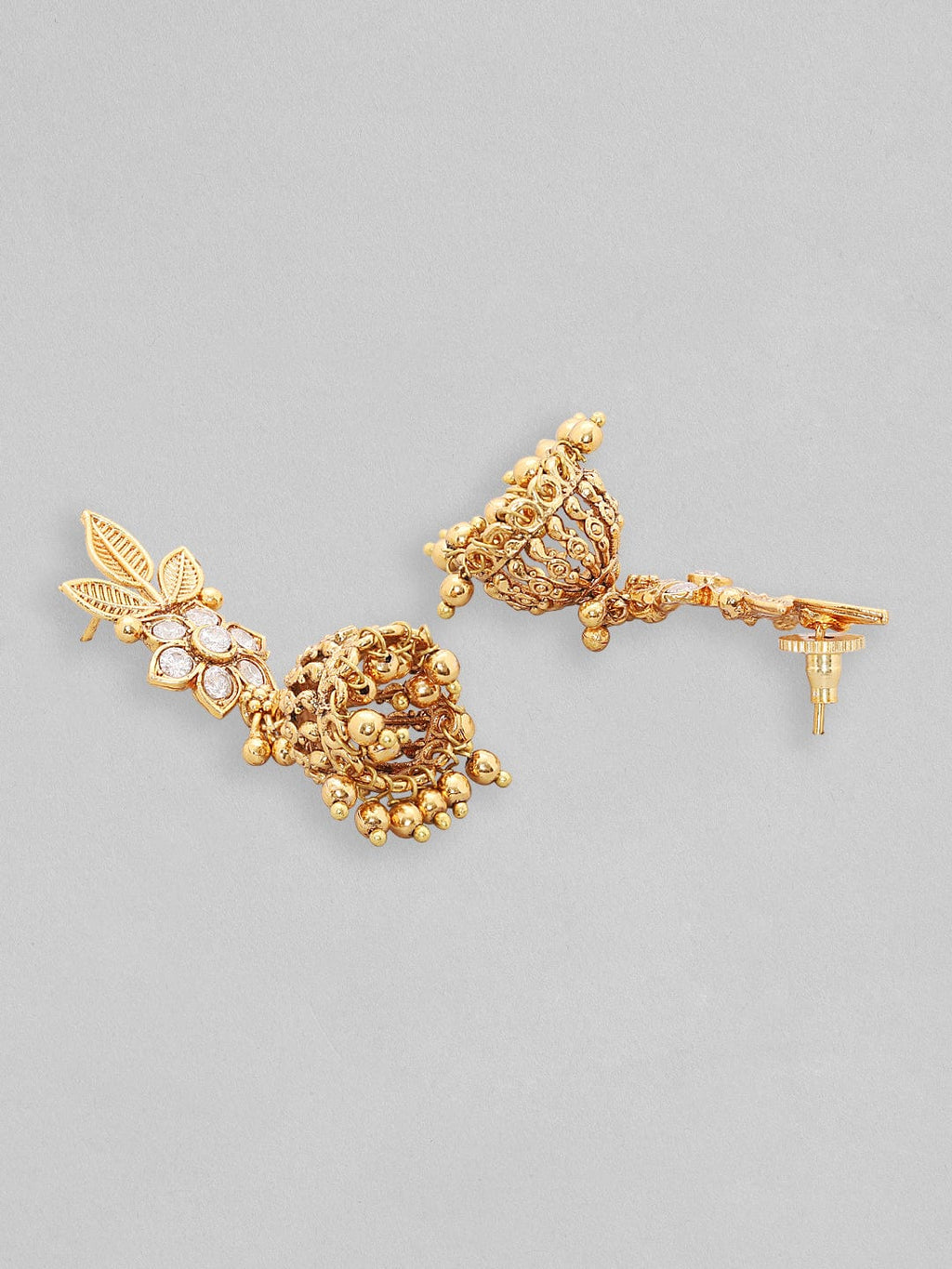 gold plated stoned necklace set