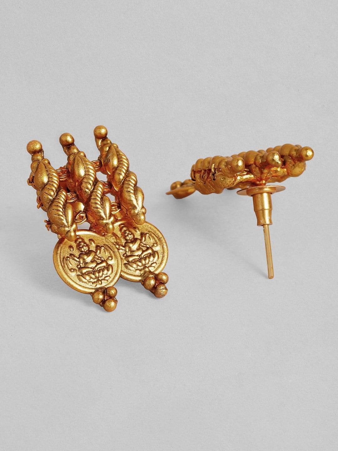 Gold Plated Handcrafted Coin with Lakshmi Motif Traditional Necklace Set