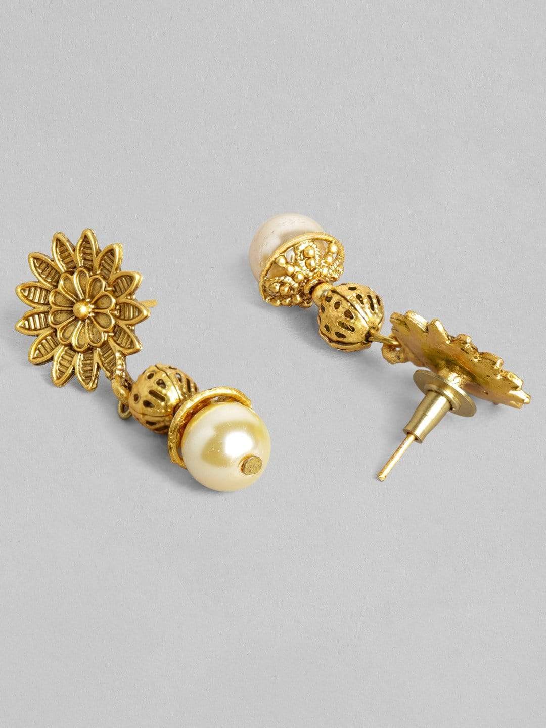 Gold Plated Handcrafted Layered Filigree Necklace Set