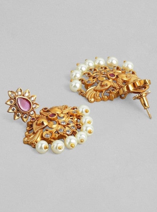 Gold Plated Handcrafted Ruby Stone Choker Set