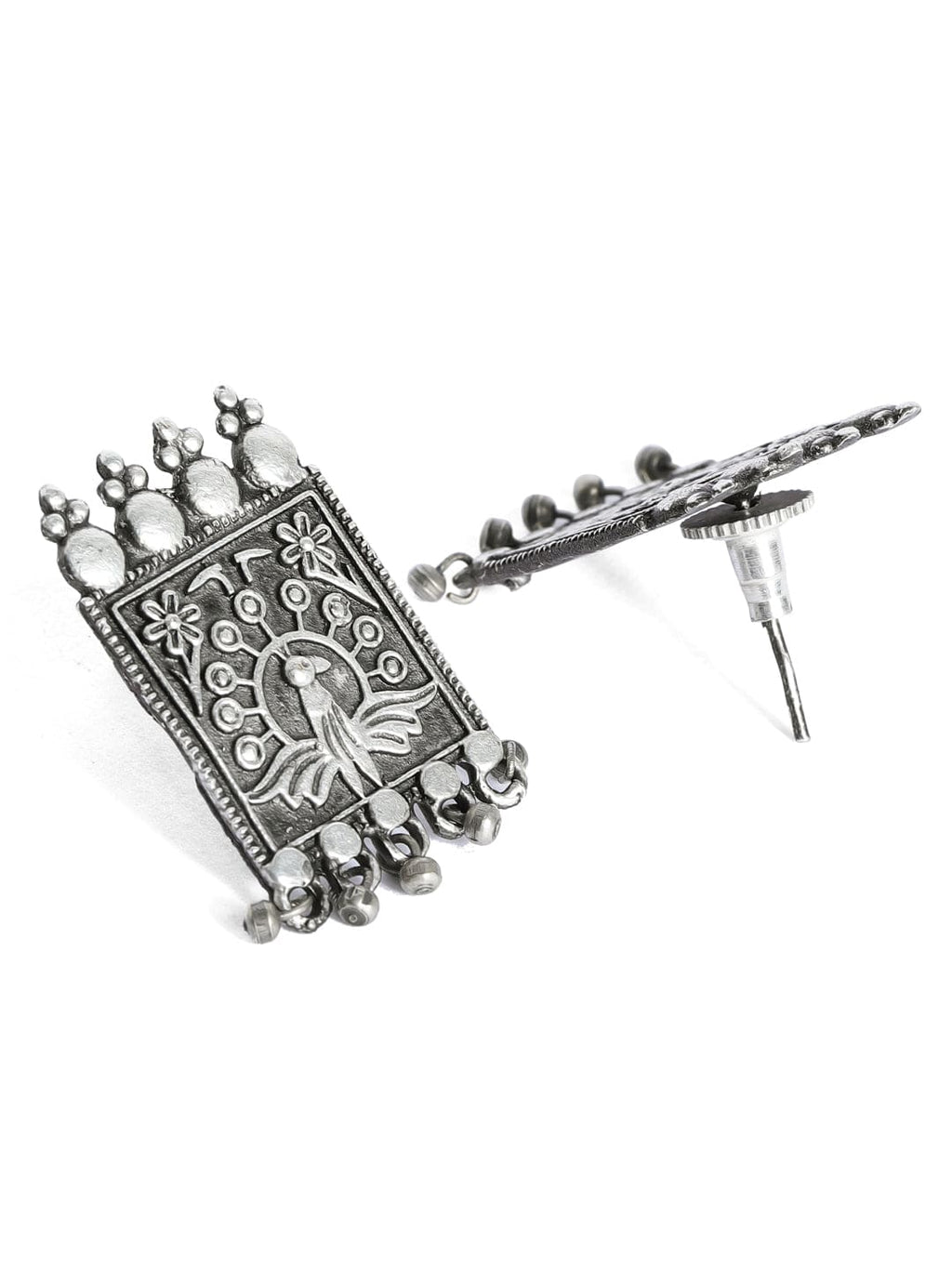 Silver Plated Handcrafted Oxidised Choker Set