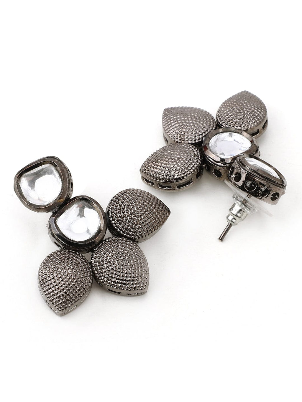 Silver Plated Kundan Handcrafted Necklace Set