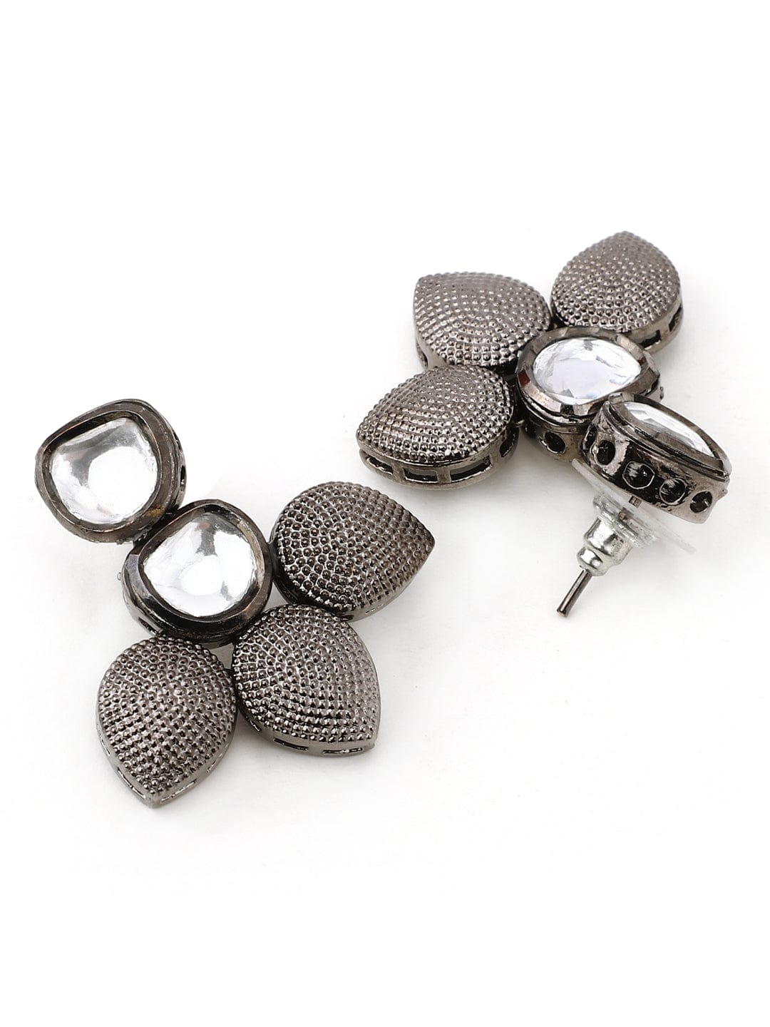 Silver Plated Kundan Handcrafted Necklace Set